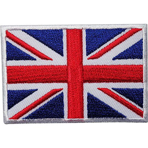 Union Jack flag embroidered patch